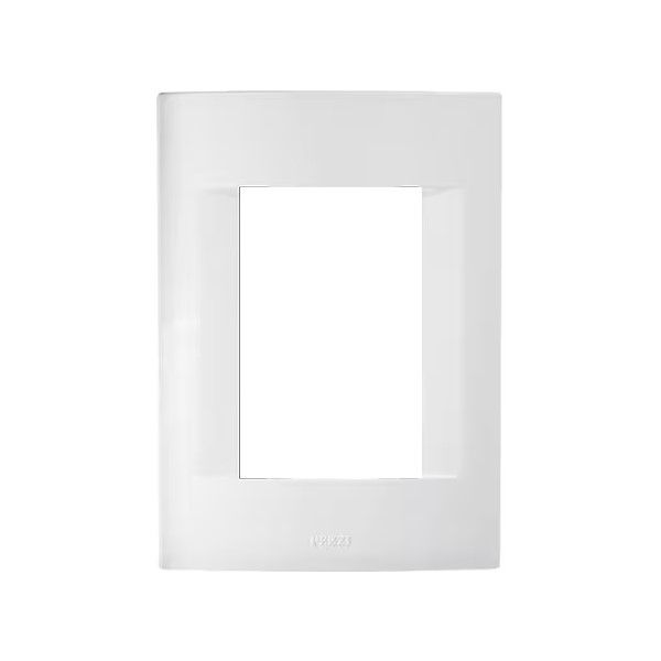 Placa PVC para 3 Módulos 4x2 Branca Sublime sem Suporte