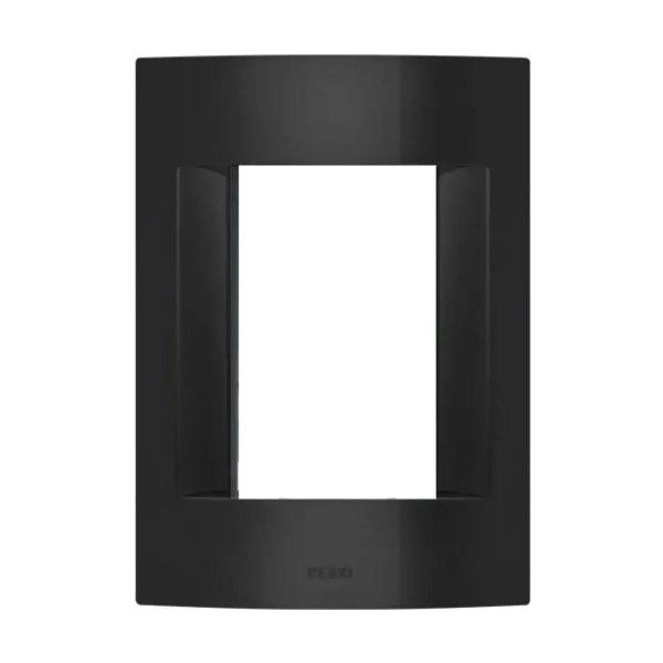 Placa PVC para 6 Módulos 4x2 Preta Sublime sem Suporte