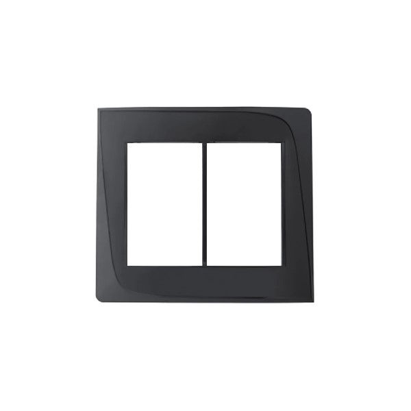 Placa PVC para 6 Módulos 4x4 Preta Tendenza sem Suporte