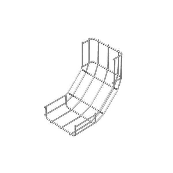 Curva 90G Vertical Galvanizada Eletrolítica Interna para Leito Aramado 150x50 mm
