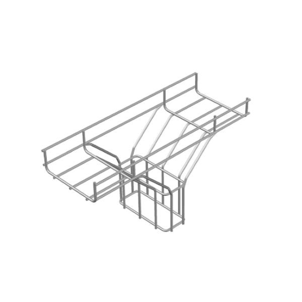 Te Liso Vertical Descida Lateral Galvanizado Eletrolítico para Leito Aramado 100x50 mm