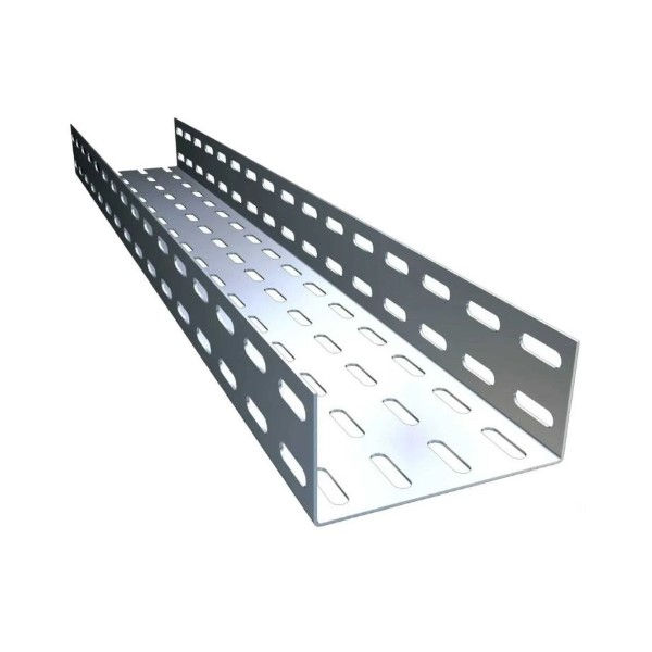 Eletrocalha Perfurada Galvanizada Eletrolítica 75x25x3000 mm sem Tampa com Virola Chapa 18