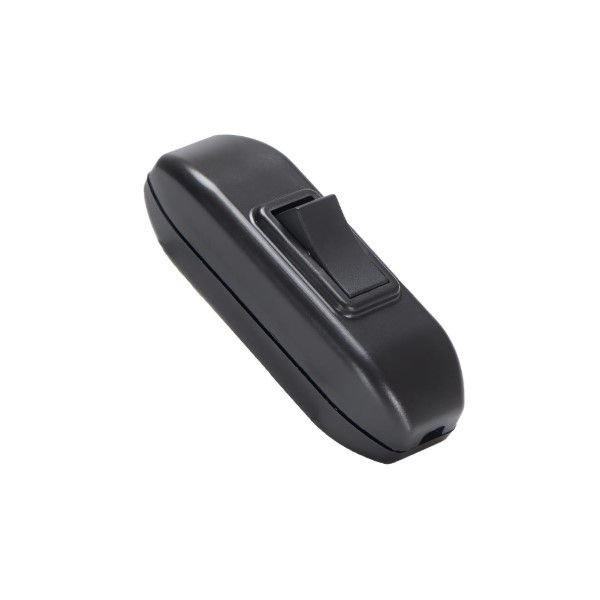 Interruptor 1 Tecla Simples Centro de Cordão 10A/250VCA Preto