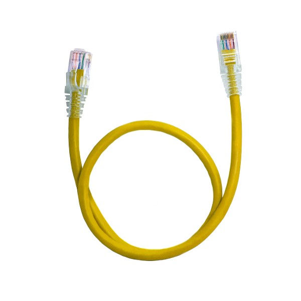 Patch Cord Categoria 5E 50 cm Amarelo