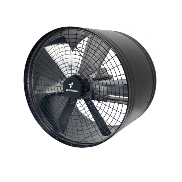 Exaustor Industrial Redondo Axial 545W 500 mm Bivolt com Grade 1505 RPM Preto