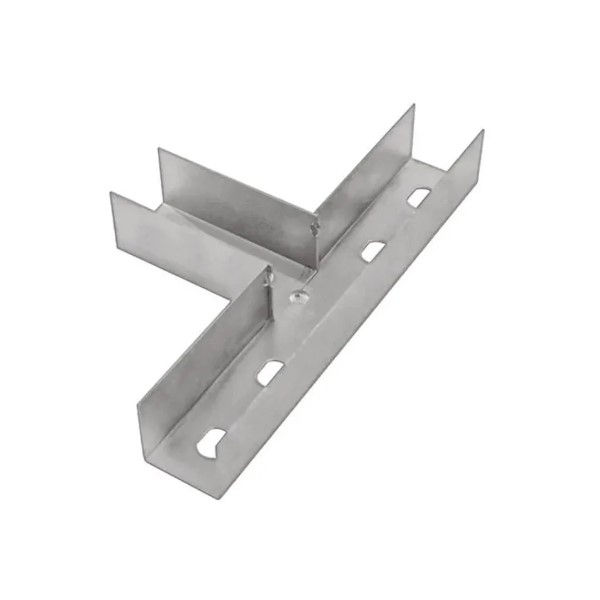Emenda T Galvanizada Eletrolítica 38x19 mm para Perfilado .