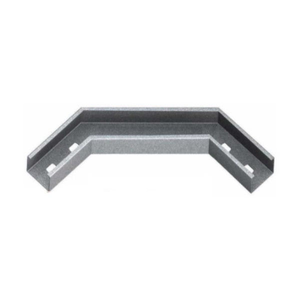 Curva 90G Horizontal Galvanizada Eletrolítica para Perfilado 38x19 mm