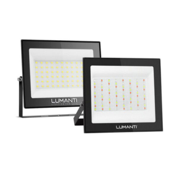 Projetor Led 100W Alumínio Start RGB 7000 lm Autovolt Preto IP66 25.000H