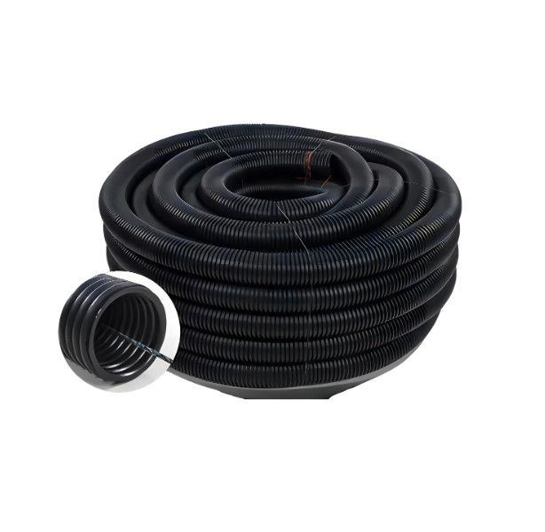 Duto Corrugado Kanaduto PEAD Anelar com Fio Guia 3" Preto Normatizado