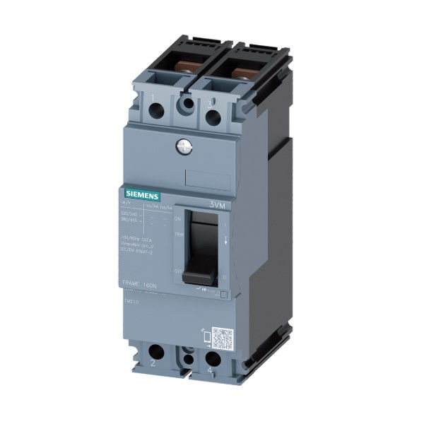 Disjuntor Termomagnético Fixo Bipolar 3VM11 63A 36 KA/25 KA 220/380VCA Caixa Moldada