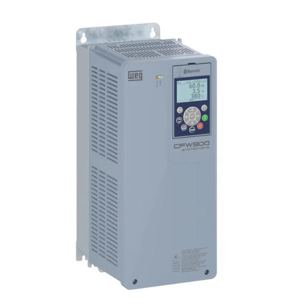 Inversor Frequência Inversor Frequência CFW900 75 CV/55 kW 124A Trifásico 380/480VCA 50/60 Hz IP20 com Frenagem STO/SS1