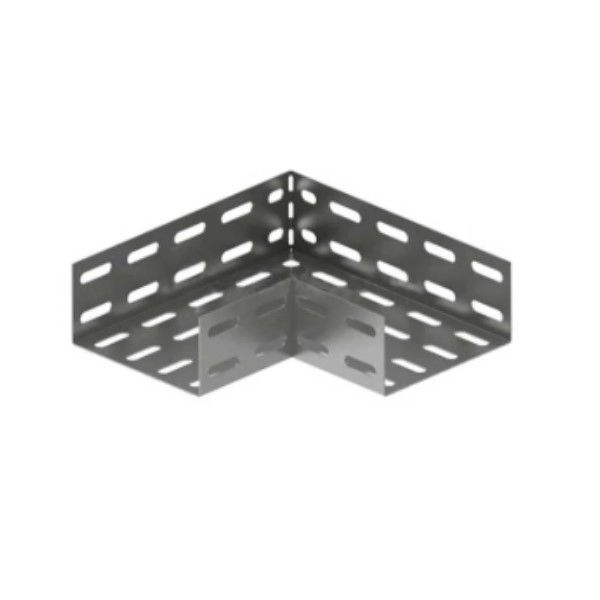 Cotovelo Reto Perfurado Galvanizado Eletrolítico para Eletrocalha 300x100 mm