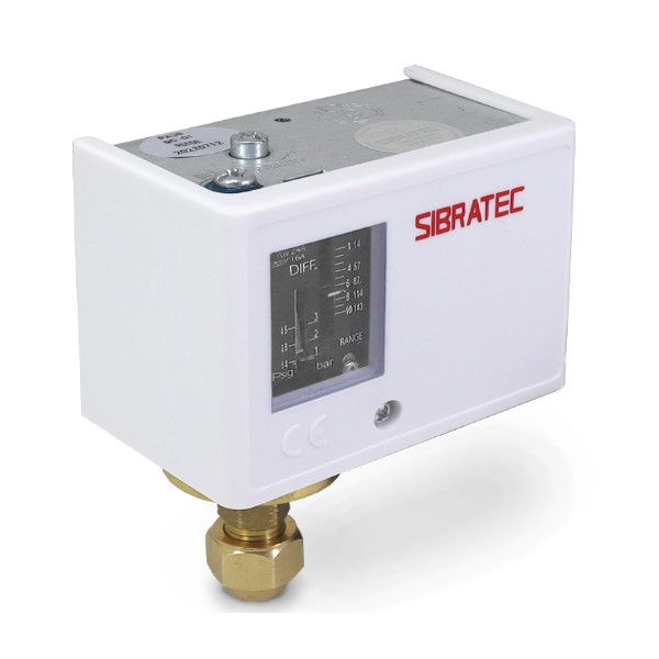 Pressostato Controlador de Pressão PC10 1,0-10 Bar 16A/220VCA com Rosca 1/4"