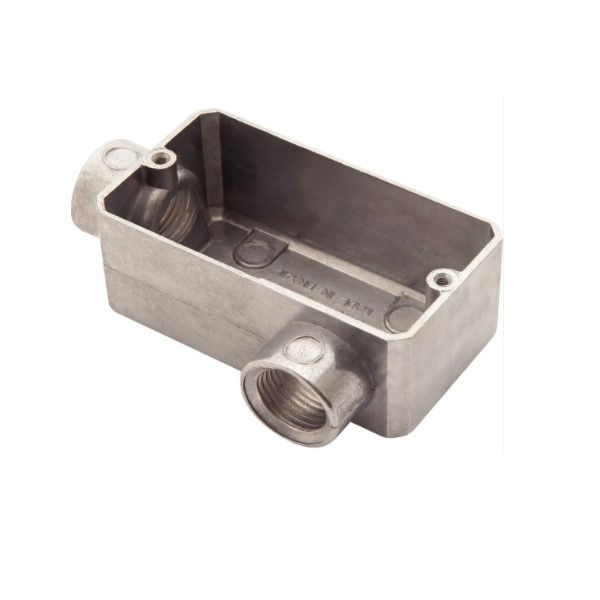 Condulete Alumínio Múltiplo LPW 3/4" com Rosca BSP sem Tampa sem Vedação sem Pintura IP54