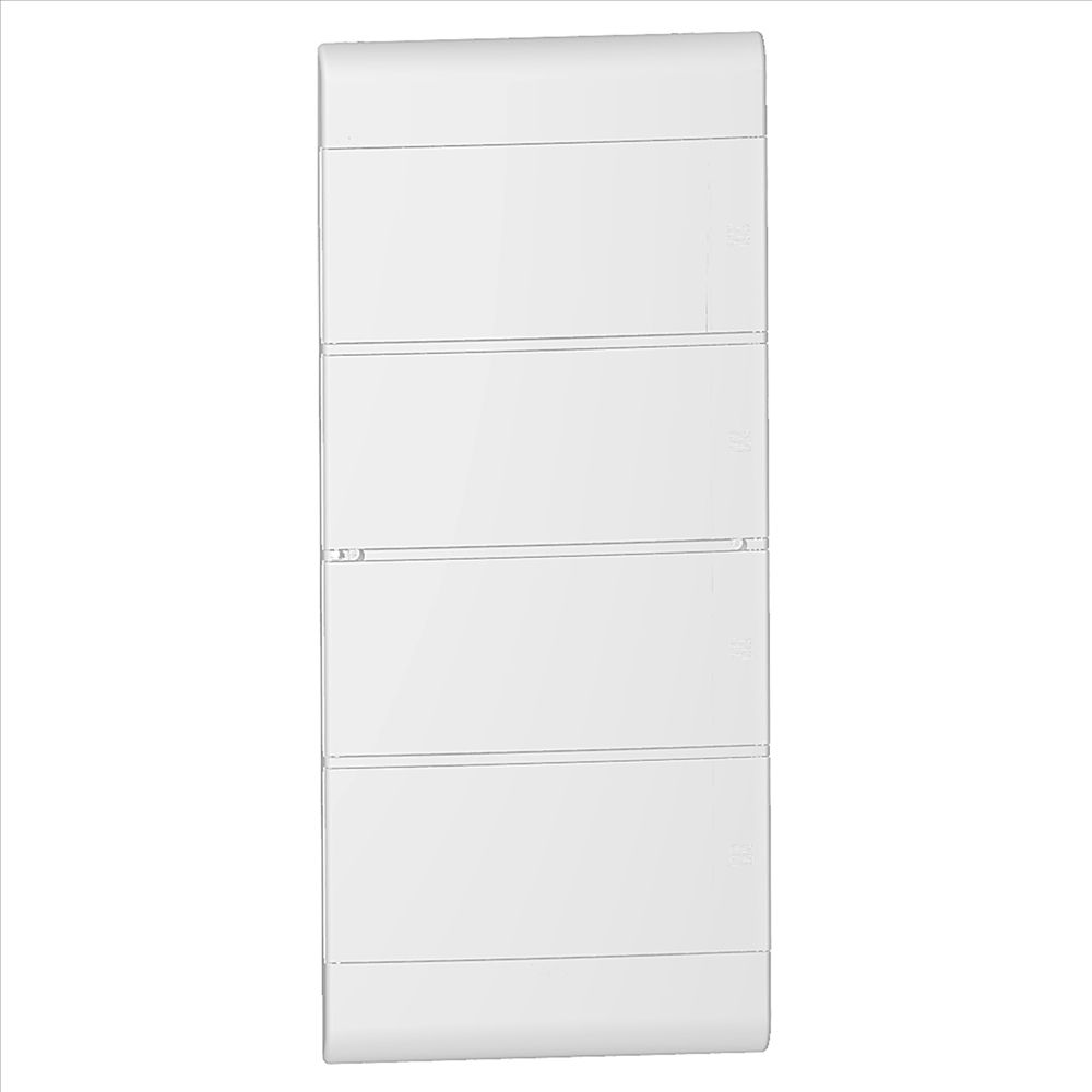 Quadro de Distribuição Quadro de Distribuição PVC Embutir 48 Disjuntores DIN sem Barramento sem Geral Branco Porta Opaca
