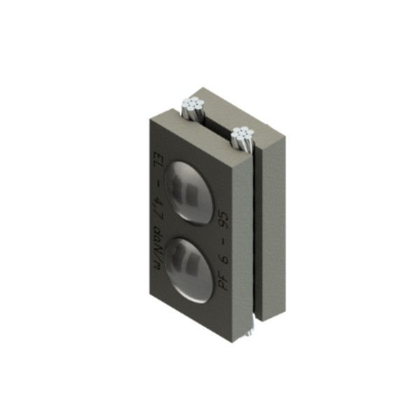 Presilha Galvanizada a Fogo Bifilar 6,0A 9,5 mm