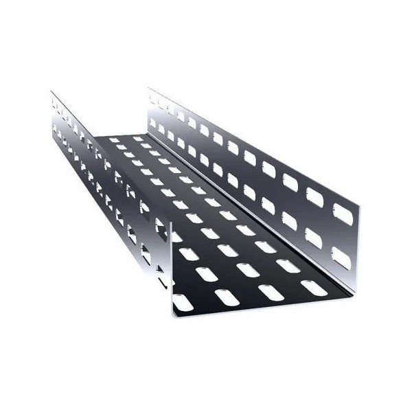 Eletrocalha Perfurada Galvanizada a Fogo 150x100x3000 mm sem Tampa sem Virola Chapa 20