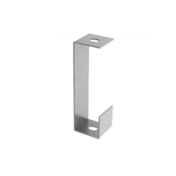 Suporte Gancho Longo para Perfilado Galvanizado Eletrolítico 76x38 mm