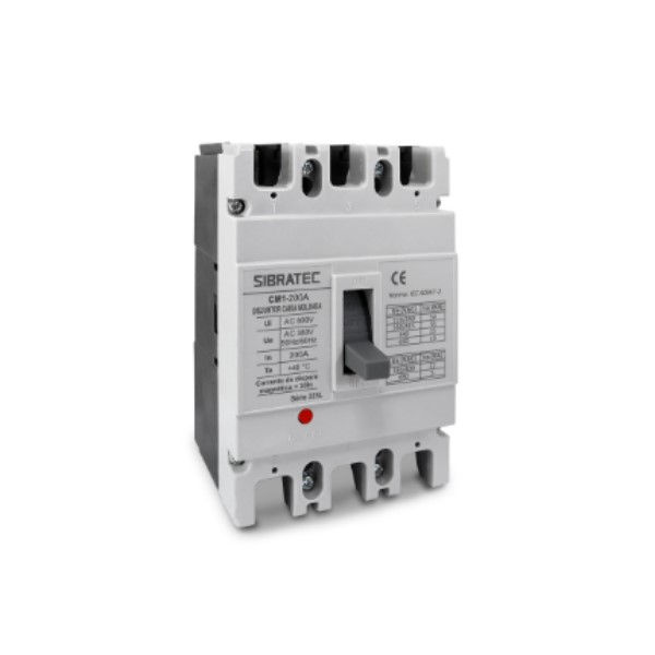 Disjuntor Termomagnético Fixo Tripolar CM1 200A 50 KA/35 KA 220/380VCA Caixa Moldada