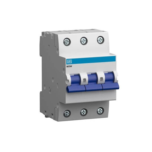 Disjuntor Termomagnético Fixo Tripolar MDW C 125A 5 KA/3 KA 220/380VCA DIN