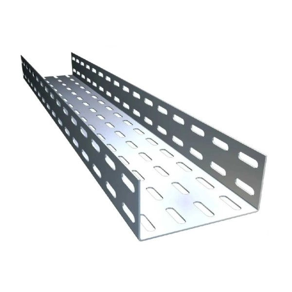 Eletrocalha Perfurada Galvanizada Eletrolítica 100x50x3000 mm sem Tampa com Virola Chapa 18