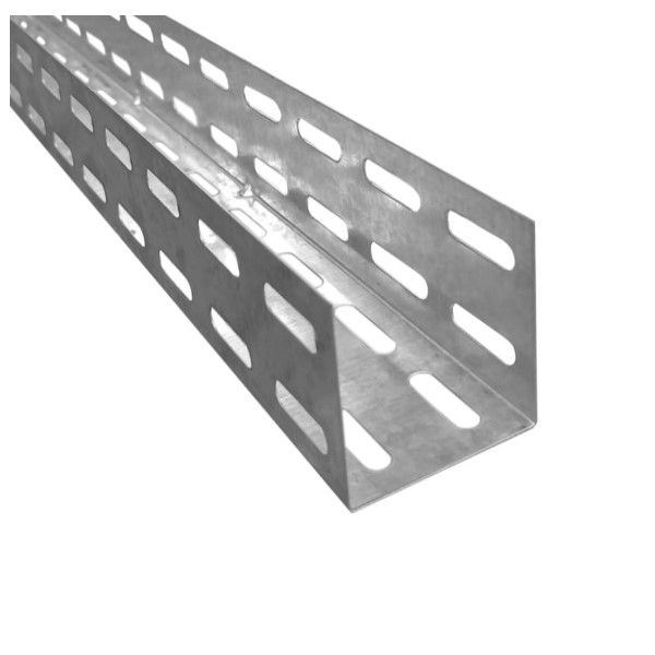 Eletrocalha Perfurada Galvanizada a Fogo 50x50x3000 mm sem Tampa sem Virola Chapa 16