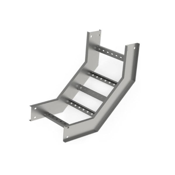 Curva 90G Vertical Galvanizada Eletrolítica Interna para Leito 100x75 mm