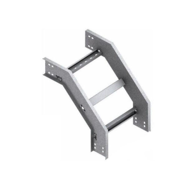 Curva 90G Vertical Galvanizada a Fogo Externa para Leito 100x75 mm com Aba Externa