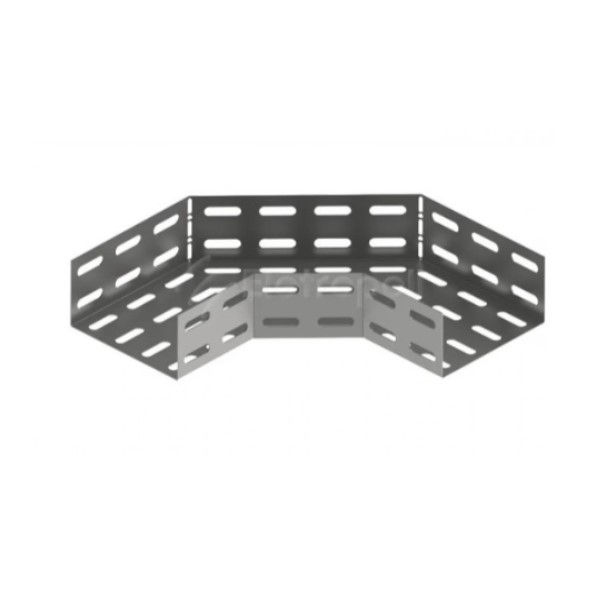 Curva 90G Horizontal Perfurada Galvanizada a Fogo para Eletrocalha 50x50 mm Chapa 16