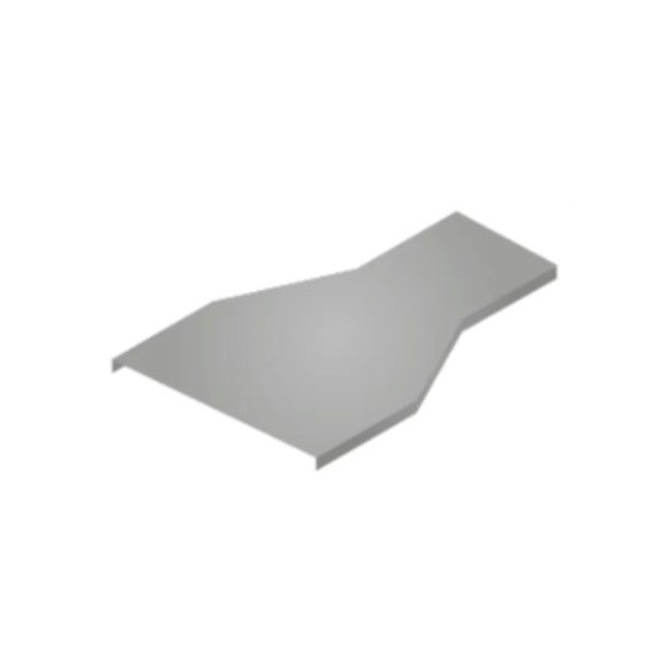 Tampa Redução Concêntrica Encaixe para Eletrocalha Galvanizada Eletrolítica 100x50 mm