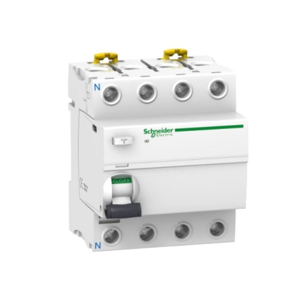 Interruptor dr Tetrapolar 10 KA 400VCA 100A 30 MA DIN Tipo a Diferencial Residual