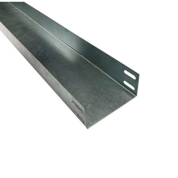 Eletrocalha Lisa Galvanizada a Fogo 300x150x3000 mm sem Tampa sem Virola Chapa 18