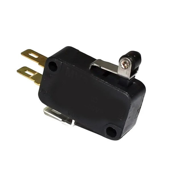 Fim de Curso Miniatura MV5 10A 250VCA Corpo PVC sem Caixa de Proteção Haste Rigida Curta (22 mm) 1 Contato Reversível (NAF) Terminal Faston 4,75 mm IP40