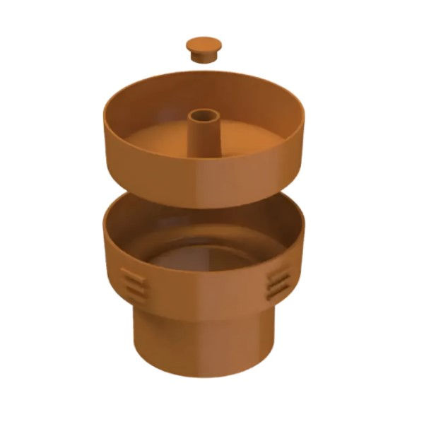 Tampão Tampão PVC para Til 100 mm Coletor Laranja