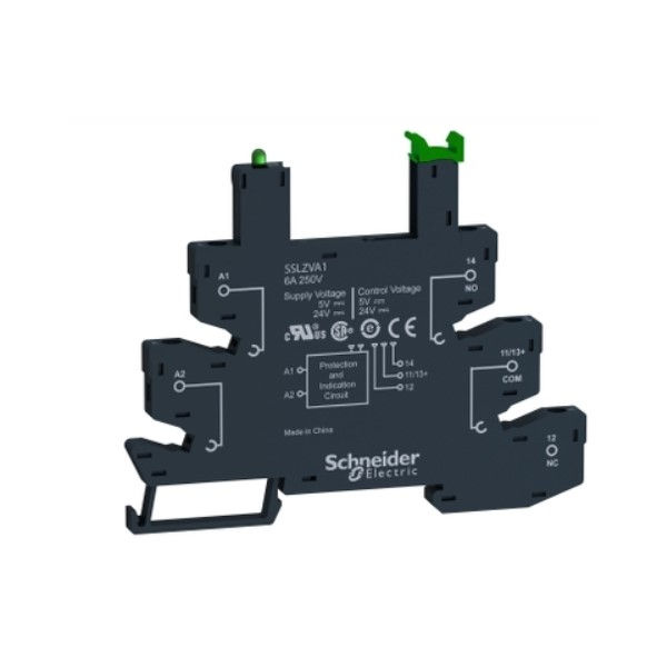 Base Para Relé Estado Sólido SSL 6A 5-24VCC