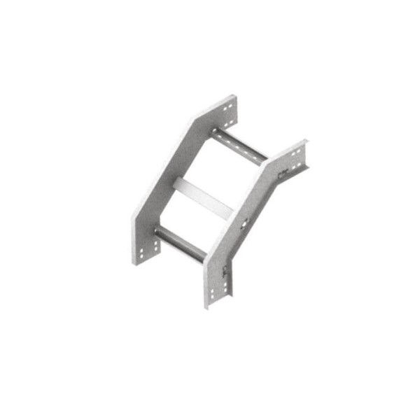 Curva 90G Vertical Galvanizada a Fogo Externa para Leito 600x100 mm com Aba Externa Chapa 16/18