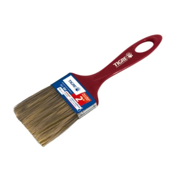 Pincel Cerdas Gris Sintética para Tinta Óleo/Esmalte 2"