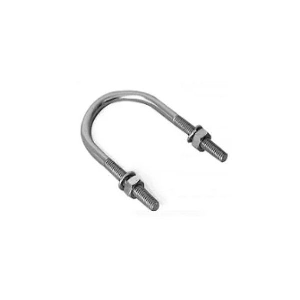 Abraçadeira Abraçadeira Galvanizada Eletrolítica Tipo U 1" com Porca e Arruela para Eletroduto Vergalhão Haste 5/16"