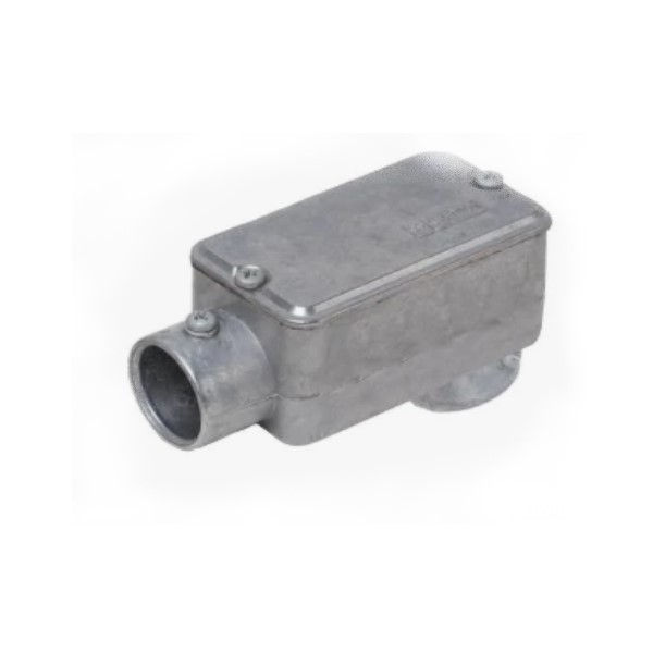 Condulete Alumínio Tipo LB 1/2" com Rosca BSP com Tampa Cega sem Vedação sem Pintura