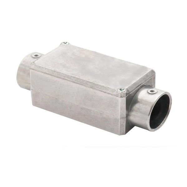 Condulete Alumínio Tipo C 1/2" com Rosca BSP com Tampa Cega sem Vedação sem Pintura