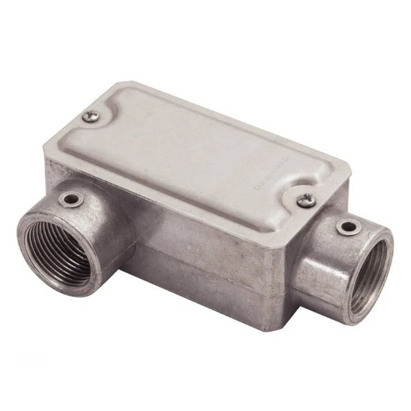 Condulete Alumínio Tipo LR 1/2" com Rosca BSP com Tampa Cega sem Vedação sem Pintura