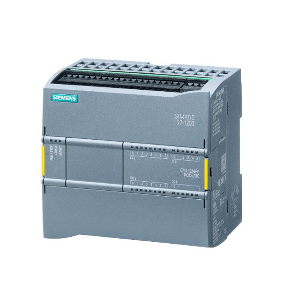 Cpu Simatic S7-1200 1214C/DC/DC/DC Memória Trabalho 200Kb E:14DI/2AI S:10DO Saída a Transistor 0,5A 24/24/24VCC PROFINET ETHERNET Industrial