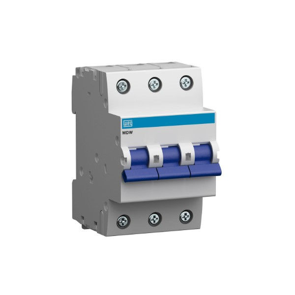 Disjuntor Termomagnético Fixo Tripolar Mdws D 63A 10 KA/6 KA 220/380VCA DIN