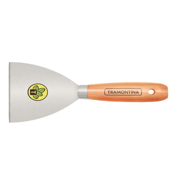 Espátula Aço com Cabo de Madeira 10 cm