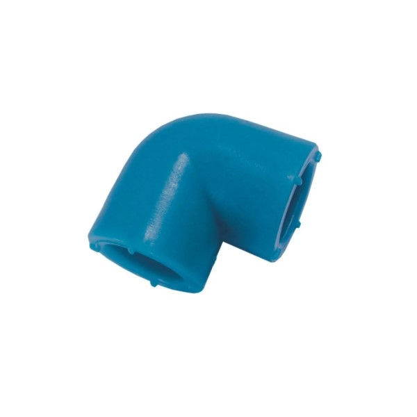 Joelho PPR 90G Fêmea/Fêmea 40 mm Industrial Azul