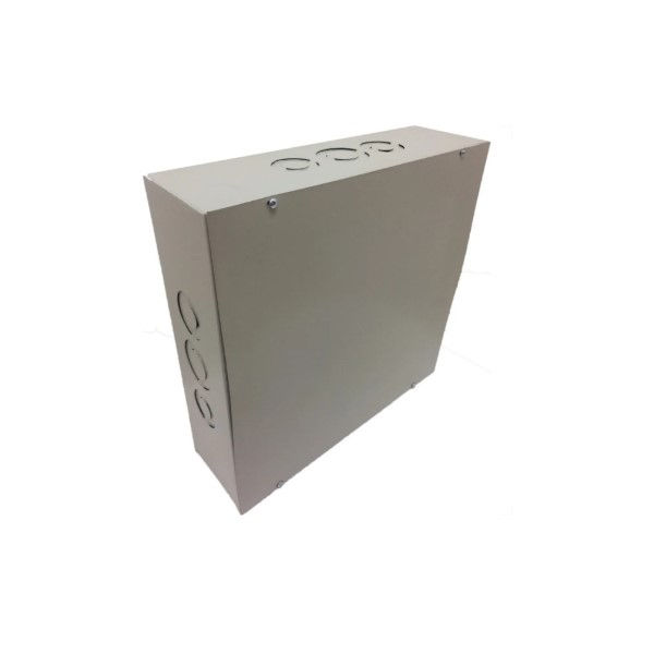 Caixa Passagem Sobrepor Chapa 400x400x120 mm Fixo Bege com Tampa PF