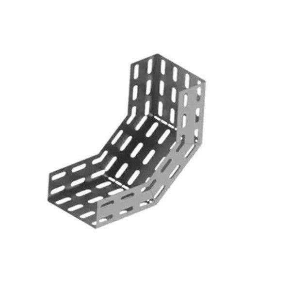 Curva 90G Vertical Perfurada Galvanizada a Fogo Interna para Eletrocalha 1000x100 mm