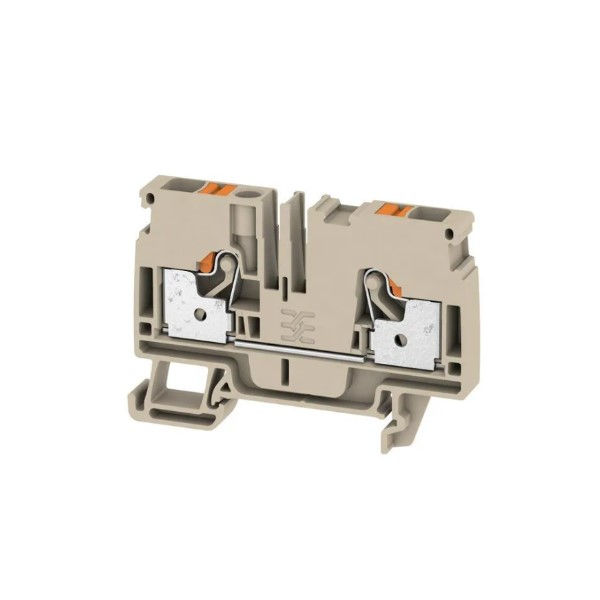 Conector Passagem SAK Poliamida A2C 6,00 mm² Bege Conexão para Mola (Push-in)