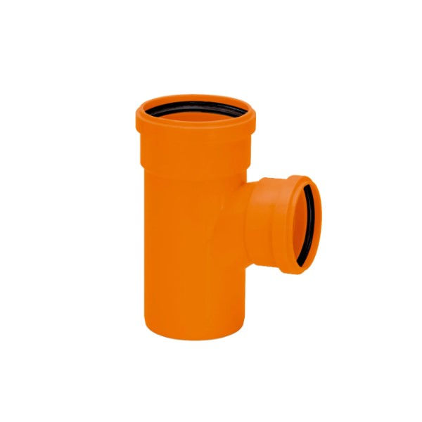Te PVC Redução 150x100 mm Silentium Laranja Esgoto