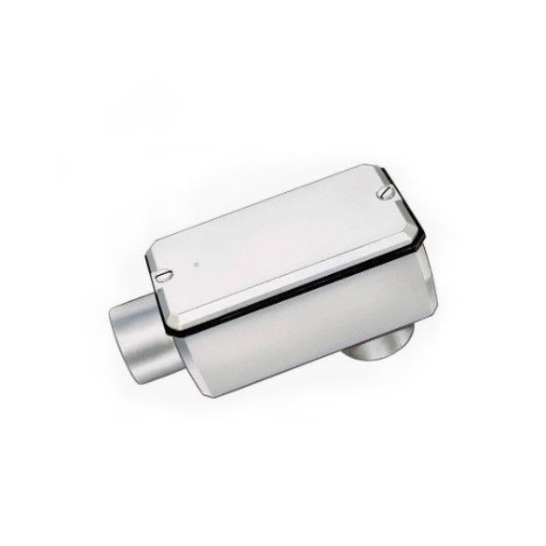 Condulete Alumínio Tipo LB 1/2" com Rosca BSP com Tampa Cega com Vedação sem Pintura